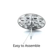 Stainless Steel Mini Idli Stand (15 Idli per Plate) – Idli Steamer