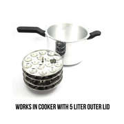 Stainless Steel Mini Idli Stand (15 Idli per Plate) – Idli Steamer