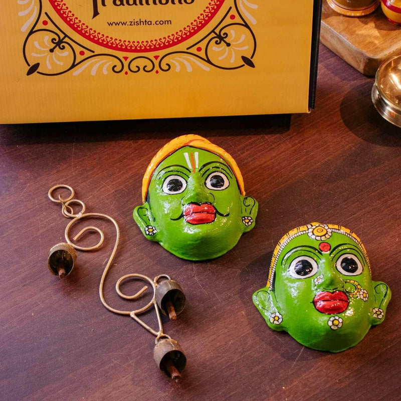 Nakashi Wall Decor Mask And Wind Chimes – Utensil