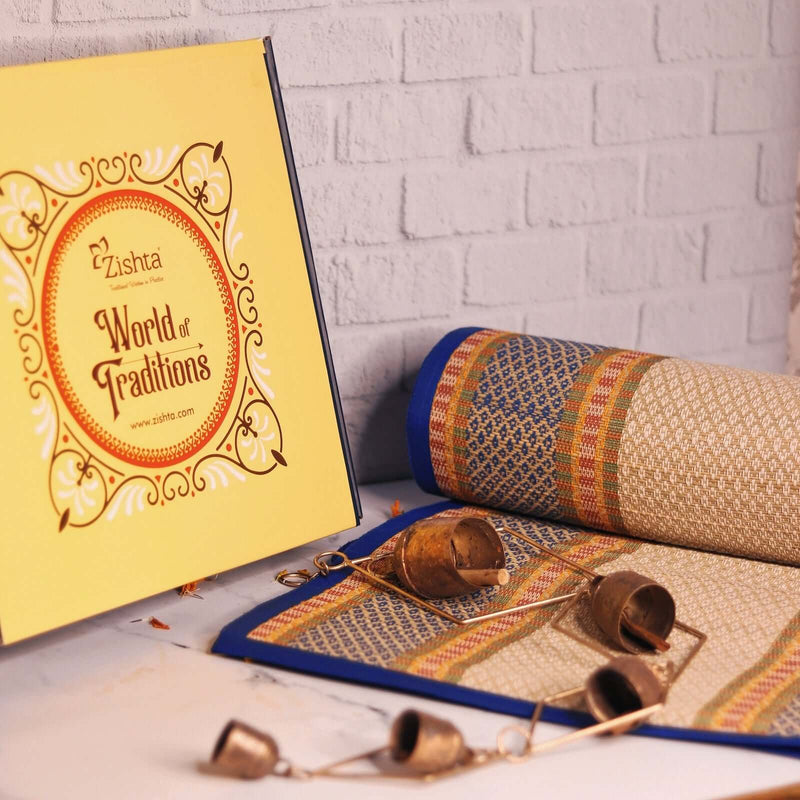 Natural Mat & Wind Chimes Gift Set – Gift Set