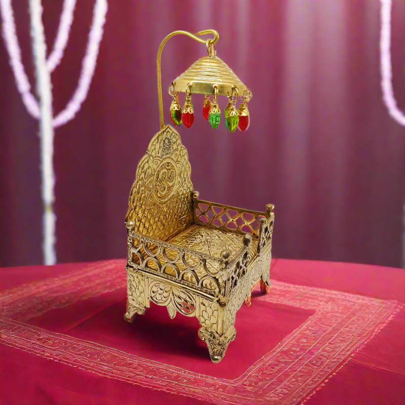 Pure Brass Singhasan/Throne for God Idols