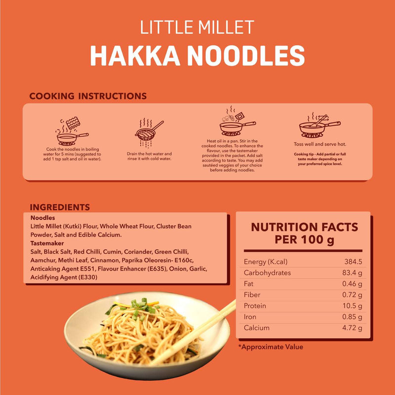 Natible Little Millet Noodles and Foxtail Millet Noodles – Millet Based Instant Noodles