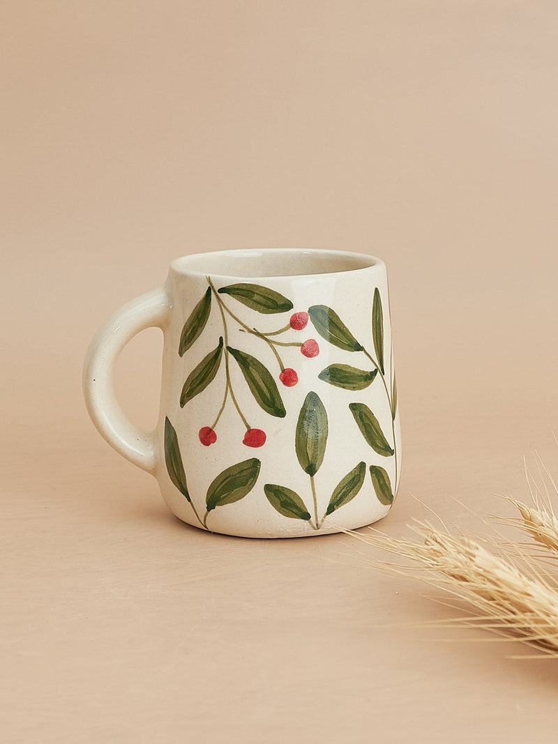 Nurture India Olive mugs Trinket Dish Gift Box 2-Piece Set