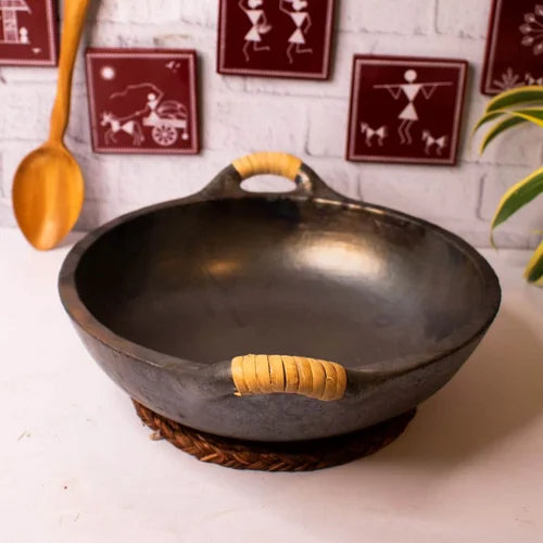 Open Kadai: Manipur Black Pottery â€“ Brass Cooking Wok