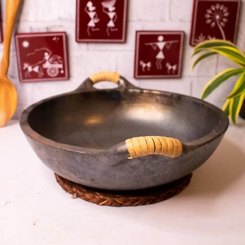 Open Kadai: Manipur Black Pottery â€“ Brass Cooking Wok