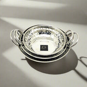 Stainless Steel Mini Serving Kadhai Set – Cooking Wok