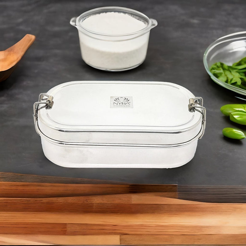 Stainless Steel Locking Clips Lunch Box – Storage Container