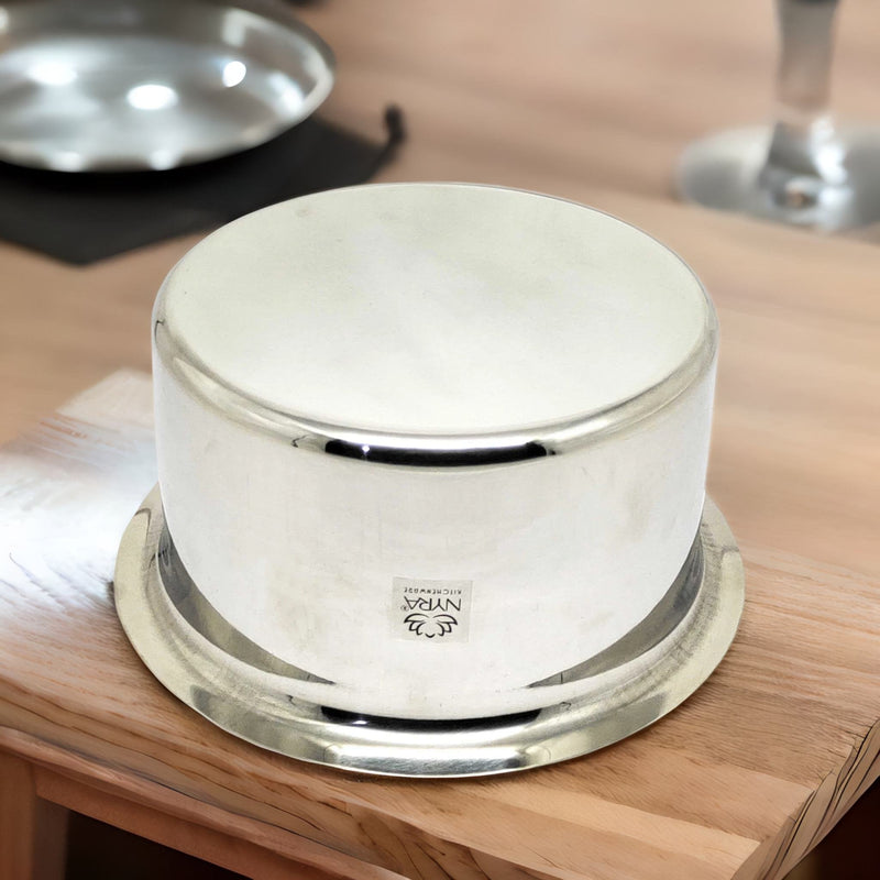 Induction Compatible Stainless Steel Boiling Vessel with Lid – Kitchen Utensil