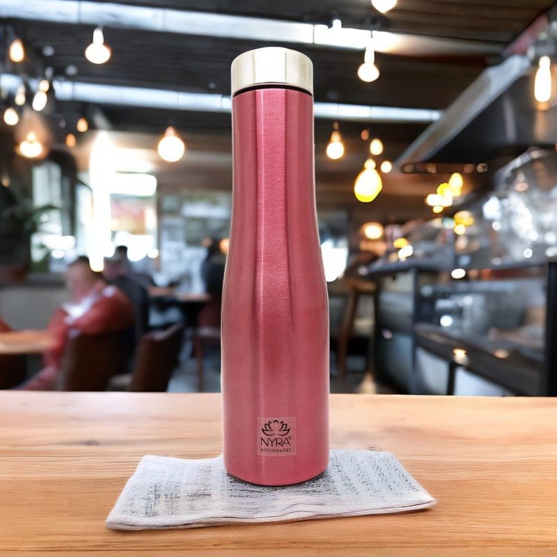 Premium Stainless Steel Pink Fridge/Refrigerator Water Bottle – Water Bottle