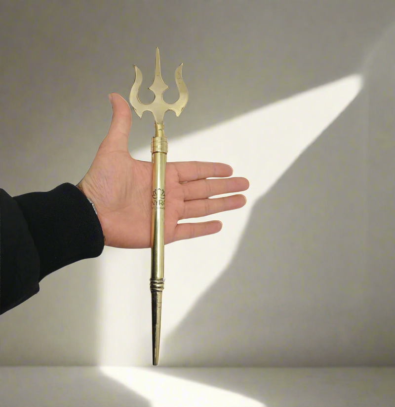 Pure Brass (Peetal) Trishul – Kitchen Utensil