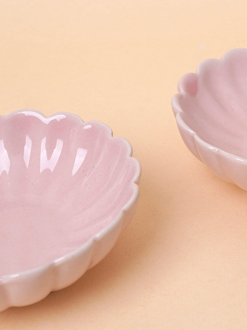Nurture India Pearl Pink Small Bowls 2-Piece Set
