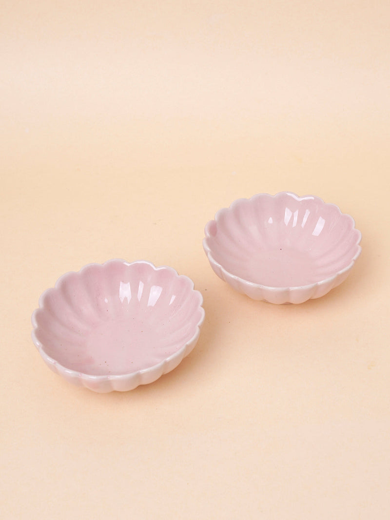 Nurture India Pearl Pink Small Bowls 2-Piece Set