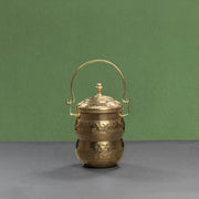 Brass Pot Shaped Storage Ghee Thooku – Brass Ghee Container
