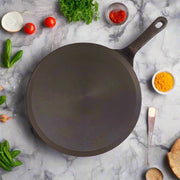 Cast Iron Concave Tawa With Long Handle – Cast Iron Dosa Griddle