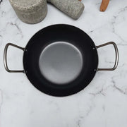 Pure Iron Flat Bottom Kadai – Cooking Wok