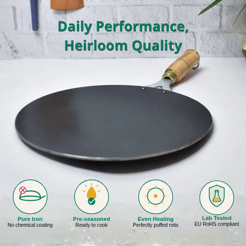Pure Iron Roti Tawa - Induction Friendly