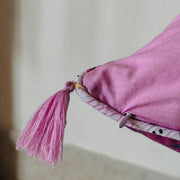 Nurture India Purple Flower Trail Cushion Cover