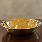 Rakesh Ji Ka Brass Paraat - Medium 10" (Without Tin Coating) – Brass Dough Mixing Plate