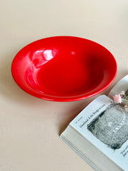 Nurture India Have It All Pasta Bowl Bright Red
