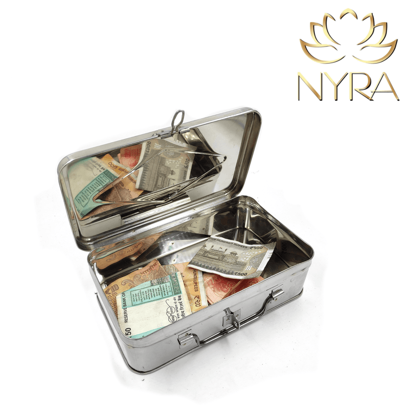 Stainless Steel Multi-Purpose Cash/Storage Box – Storage Container