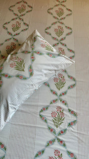 aenak-red-periwinkle-handblock-printed-premium-cotton-fitted-bedsheet-set