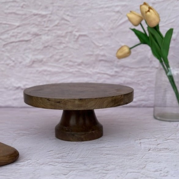 Nurture India Rustic Wooden Cake Stand
