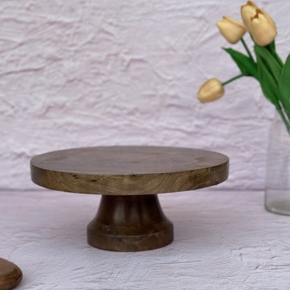 Nurture India Rustic Wooden Cake Stand