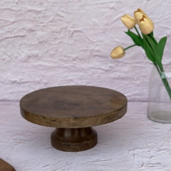 Nurture India Rustic Wooden Cake Stand