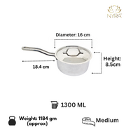 Triply Stainless Steel Sauce Pan Set with Lid – Lid