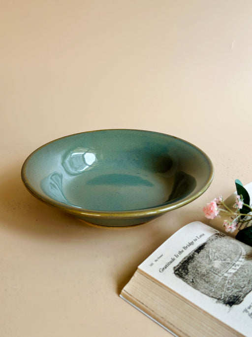 Nurture India Have It All Pasta Bowl Emerald Green