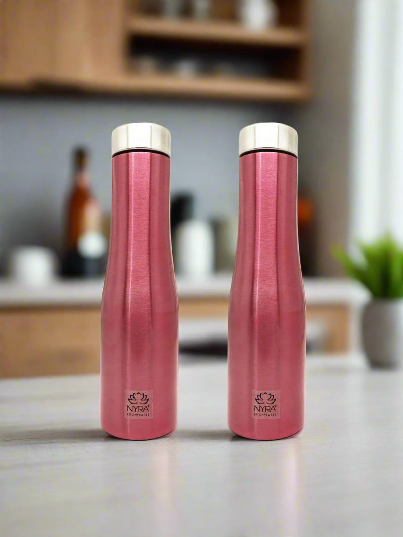 Premium Stainless Steel Pink Fridge/Refrigerator Water Bottle – Water Bottle