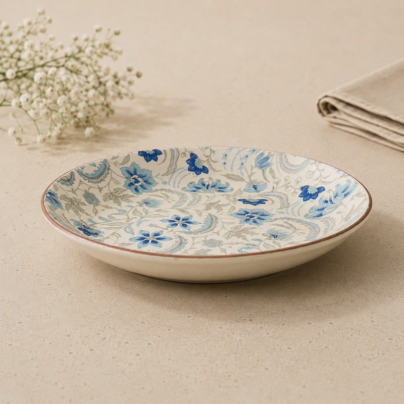 ceramic-kitchen-blue-floral-cake-shallow-bowl-8-inch