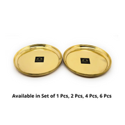 Pure Brass Pooja Thali – Serving Plate