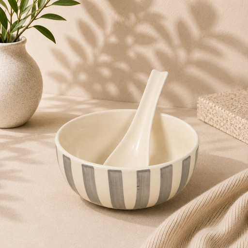 ceramic-kitchen-noir-ivory-stripe-soup-bowls-with-spoons