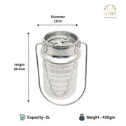 Stainless Steel Jointless Milk Can/Oil Can with Lid - Milk and Oil Storage Container/Balti – Storage Container