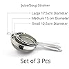 Stainless Steel Liquid Filter/Strainer (Set of 3) – Kitchen Utensil