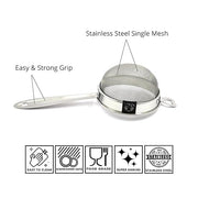 Stainless Steel Liquid Filter/Strainer (Set of 3) – Kitchen Utensil