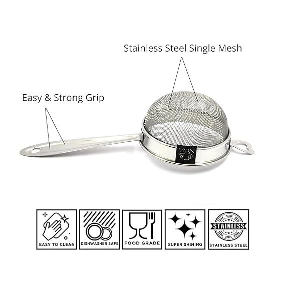 Stainless Steel Liquid Filter/Strainer (Set of 3) – Kitchen Utensil