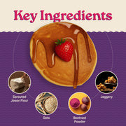 Natible Instant Millet Pancake Mix - Strawberry – Easy Breakfast Pancake Mix (7.05 oz)