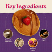 Natible Instant Millet Pancake Mix -Strawberry Variety Pack – Easy Breakfast Pancake Mix (7.05 oz)