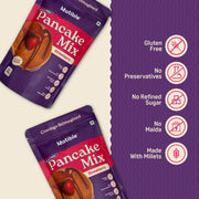 Natible Instant Millet Pancake Mix -Strawberry Variety Pack – Easy Breakfast Pancake Mix (7.05 oz)