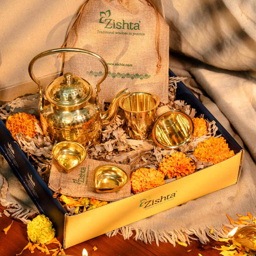 Swarna Chai Deepam Set – Oil Lamp