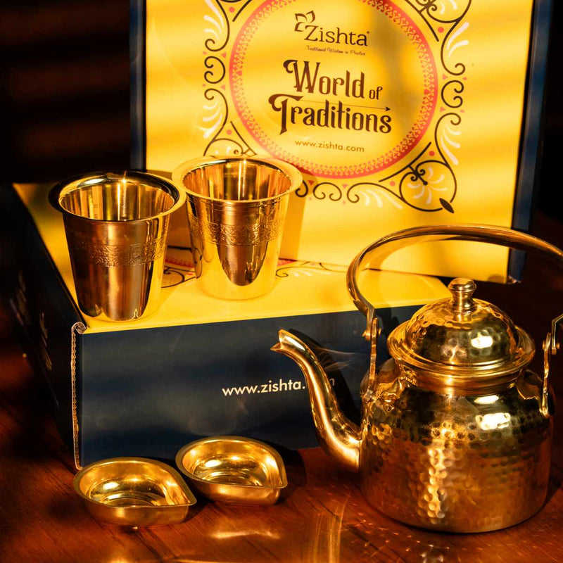 Swarna Chai Deepam Set – Oil Lamp