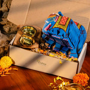 Varanasi Elephant Coasters with Diyas – Oil Lamp
