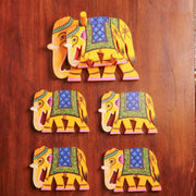 Varanasi Wooden Elephant Coasters – Drink Coasters