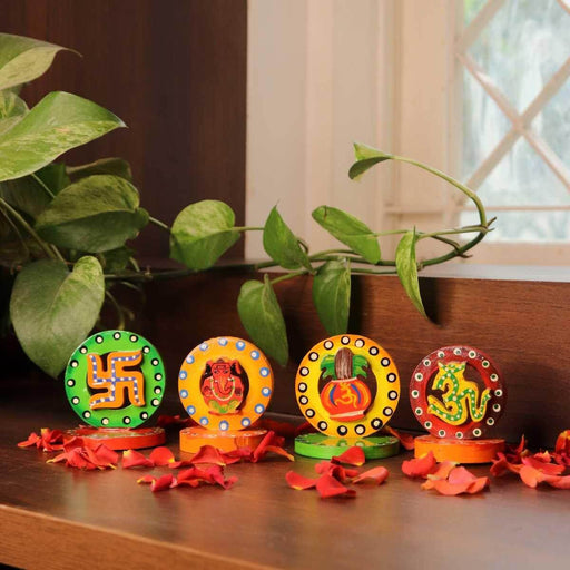 Varanasi Wooden Incense Stick Holder Round Set Of 5 – Incense Holder