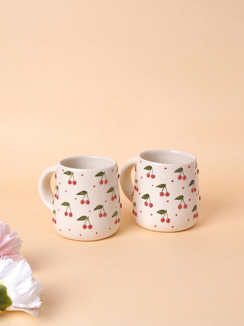 Nurture India Very Cherry Ceramic Mugs