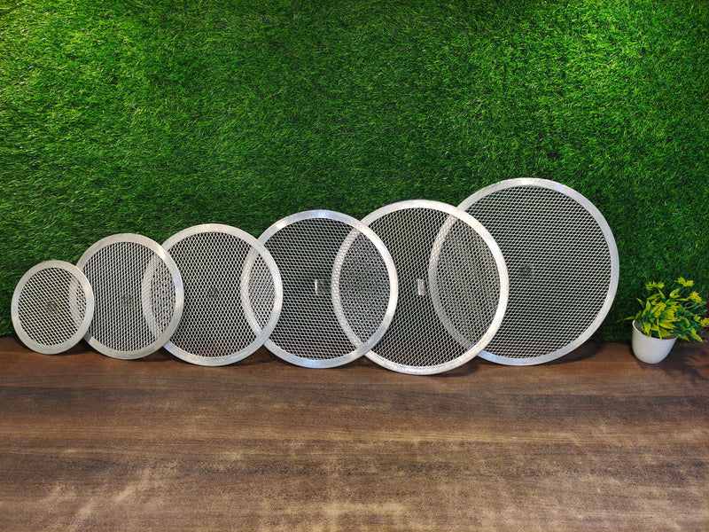Durable Aluminium Pizza Screen- 6 Sizes – Kitchen Utensil