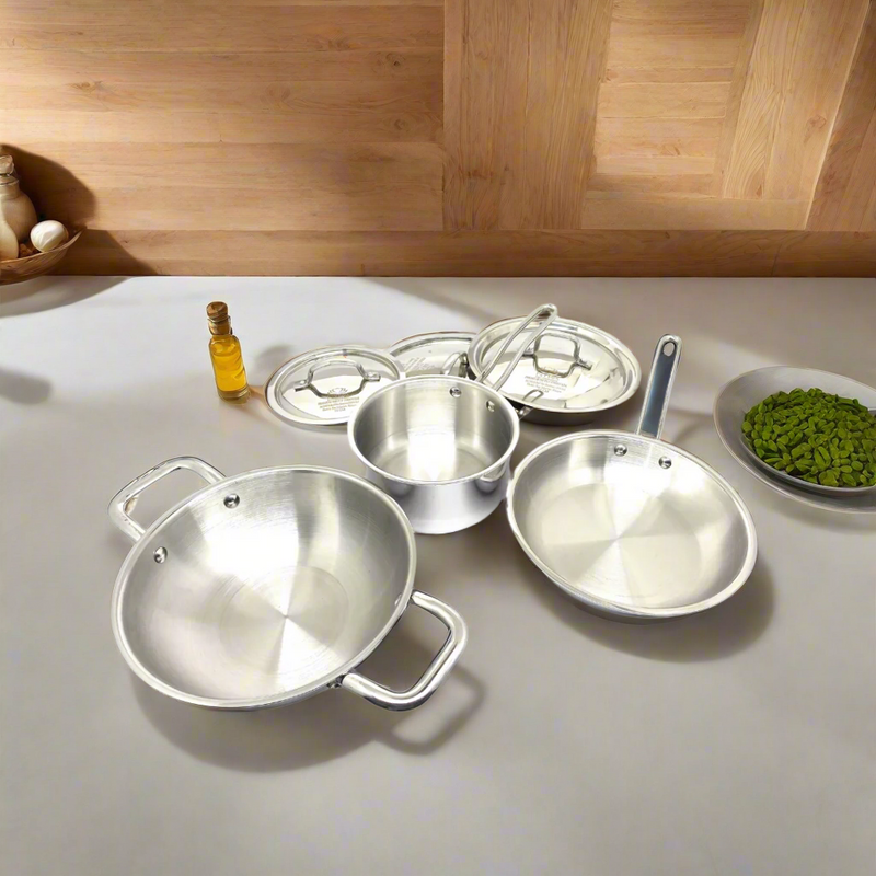 Triply Stainless Steel Cookware Set – Saucepan