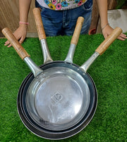 Iron Chinese Fry Pan with Wooden Handle – Frying Pan